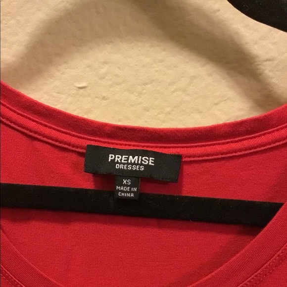 Red T-shirt Dress - Picture 2 of 4